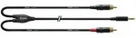Cordial CFY 3 WCC - 3,0 m, Mini-Stereoklinke auf 2 x RCA / Cinch, REAN - Y-Kabel
