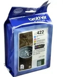 4 Brother Tinten LC-422VAL Multipack KCMY