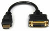 StarTech.com Startech HDMI-auf-DVI-D Videoadapterkabel 20cm HDDVIMF8IN