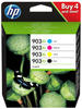 HP Inc. HP Original Tintenpatrone 903XL - Multipack BK/C/M/Y - 4 x 750