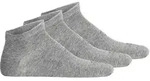 camel active Herren Sneakersocken, 3er Pack - Basic Socken, Bio-Baumwolle Grau /