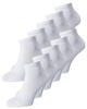 JACK&JONES Herren Socken 10er Pack - JACDONGO SOCKS, One Size Weiß 40-46