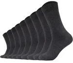 Camano Unisex Socken - Comfort Socks, einfarbig, 9er Pack Grau / 43-46