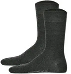 Hudson 2 Paar Herren Socken - Only 2-Pack, Strumpf, Komfortbund, Einfarbig Grau