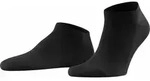 FALKE Herren Socken - Family Sneaker, Anti-Slip-System, Baumwollmischung, Uni Schwarz
