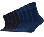 s.Oliver Unisex Socken, 8er Pack - Kurzsocken, einfarbig Navy / 43-46