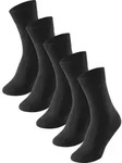 SCHIESSER Herren Socken - Bluebird, 5er Pack, Baumwollmix Schwarz / 39-42