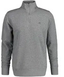 GANT Herren Sweatshirt - REGULAR SHIELD HALF ZIP SWEAT, Rei&szlig;verschluss-Kragen, Logo