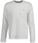 GANT Herren Longsleeve - REGULAR SHIELD LS, Shirt, Rundhals, Langarm, Baumwolle Creme