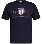 GANT Herren T-Shirt - REGULAR ARCHIVE SHIELD, Rundhals, kurzarm, Baumwolle, Print