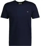 GANT Herren T-Shirt V-Neck, Slim Fit - SLIM SHIELD V-NECK T-SHIRT, Kurzarm, Cotton