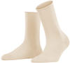 FALKE Damen Socken Active Breeze - Uni, Rollbündchen, Lyocell Faser Creme 35-38