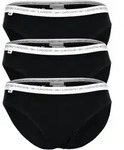 LACOSTE Damen Slips, 3er Pack - Brief, Unterw&auml;sche, Cotton Stretch, Logobund,