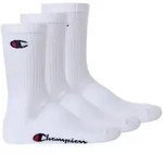 Champion Unisex Socken, 3 Paar - Crew Socken Basic Wei&szlig; / EU 39-42