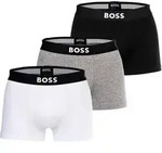 BOSS Herren Boxershorts, 3er Pack - Trunks, Boss One, Cotton Stretch, Logo