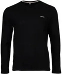 BOSS Herren Langarmshirt, Waffeloptik - Waffle Longsleeve, Langarmshirt, Rundhals,