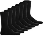 Camano Unisex Socken, 7er Pack - Comfort Socks in Box, Geschenkbox, einfarbig Schwarz
