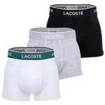 LACOSTE Herren Boxershorts, 3er Pack - Trunks, Casual, Cotton Stretch, Logobund
