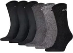 PUMA Unisex Sportsocken, 6er Pack - Tennissocken, Crew Sport Socken, einfarbig...
