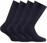 Rohner Basic Unisex Socken, 4er Pack - Bambus, Kurzsocken Marine / 35-38