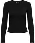 ONLY Damen Langarmshirt - ONLRILEY O-NECK TOP, Longsleeve, Rundhals, Cotton Stretch