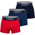 LACOSTE Herren Boxershorts, 3er Pack - Trunks, Casual, Cotton Stretch, Logobund