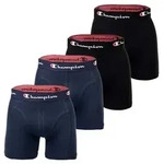 Champion Herren Boxershorts, 4er Pack - Baumwolle, Logobund, einfarbig...