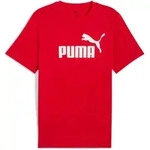 PUMA Herren T-Shirt - ESS No.1 Logo Tee, Rundhals, Kurzarm, uni Rot / S