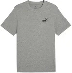 PUMA Herren T-Shirt - ESS Small No. 1 Logo Tee , Rundhals, Kurzarm, uni Grau / S