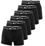 MUSTANG Herren Retroshorts 6er Pack, Boxershorts, Pants, True Denim Schwarz L (Gr.