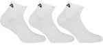 FILA Quarter Socken Unisex, 3 Paar - Kurzsocken, Sport, Logo-Bund, uni, 35-46 Wei&szlig; /