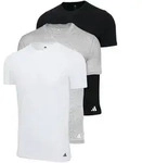 adidas Herren T-Shirt, 3er Pack - Crew Neck Shirt, Active Core Cotton, einfarbig