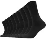 Camano Unisex Socken - Comfort Socks, einfarbig, 9er Pack Schwarz / 47-49