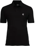 AX ARMANI EXCHANGE Herren Poloshirt - Kragen, Knopfleiste, Baumwoll-Pique, uni