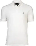 AX ARMANI EXCHANGE Herren Poloshirt - Kragen, Knopfleiste, Baumwoll-Pique, uni Wei&szlig;