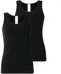 SCHIESSER Damen Tops, 2er Pack - 2Pack Tr&auml;gertops, Unterhemd, Stretch Cotton, uni