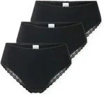 SCHIESSER Damen Brazilian-Slips, 3er Pack - 3Pack Brazilian, Stretch Cotton, uni