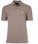 AX ARMANI EXCHANGE Herren Poloshirt - Kragen, Knopfleiste, Baumwoll-Pique, uni Beige