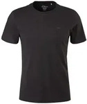 s.Oliver Herren T-Shirt - Basic, Rundhals, Baumwolle, einfarbig Schwarz S