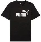 PUMA Herren T-Shirt - ESS No.1 Logo Tee, Rundhals, Kurzarm, uni Schwarz / S
