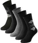 SCHIESSER Herren Socken, 5er Pack - "Bluebird", Baumwoll-Mix, uni/gemustert
