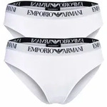 EMPORIO ARMANI Damen Slips, 2er Pack - ESSENTIAL COTTON, Briefs, Cotton Stretch...