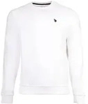 U.S. POLO ASSN. Herren Sweatshirt - Diagonal Fleece Carbon Finish, Rundhals,