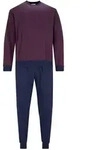 hajo Herren Schlafanzug 2-tlg. Set - lang, B&uuml;ndchen, Rundhals, Premium Cotton