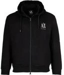 A|X ARMANI EXCHANGE Herren Sweatjacke mit Kapuze - Hoodie Full-Zip, Baumwoll-Mix