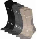 HEAD Unisex Wandersocken, 6er Pack - Hiking All Climates Crew, Sportsocken, Logo