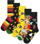 Happy Socks Unisex Socken, 5er Pack - Motivsocken, Kurzsocken, Baumwolle...
