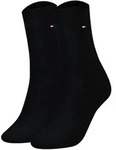 TOMMY HILFIGER Damen Socken, 2er Pack - Classic, Str&uuml;mpfe, einfarbig Schwarz / 35-38