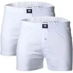 CECEBA Herren Shorts, 2er Pack - Boxershort, Basic, Baumwolle, M-8XL, einfarbig Wei&szlig;