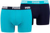 PUMA Herren Boxer Shorts, 2er Pack - Boxers, Cotton Stretch, einfarbig